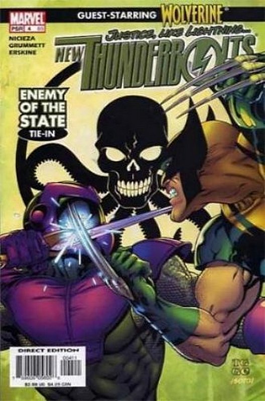 Cover of New Thunderbolts (Vol 1) #4. One of 250,000 Vintage American Comics on sale from Krypton!