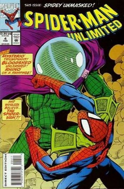 Cover of Spider-Man Unlimited (Vol 1) #4. One of 250,000 Vintage American Comics on sale from Krypton!