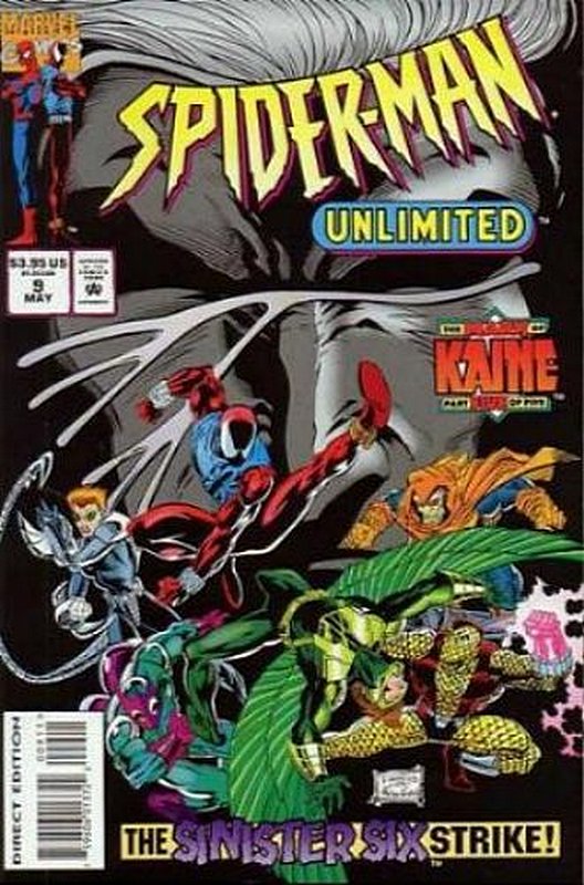 Cover of Spider-Man Unlimited (Vol 1) #9. One of 250,000 Vintage American Comics on sale from Krypton!