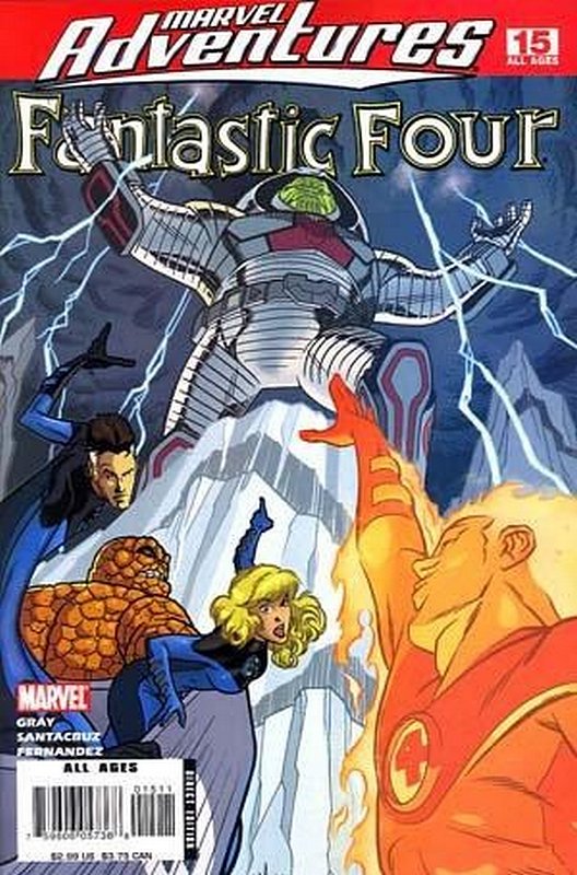 Cover of Marvel Adventures: Fantastic Four #15. One of 250,000 Vintage American Comics on sale from Krypton!