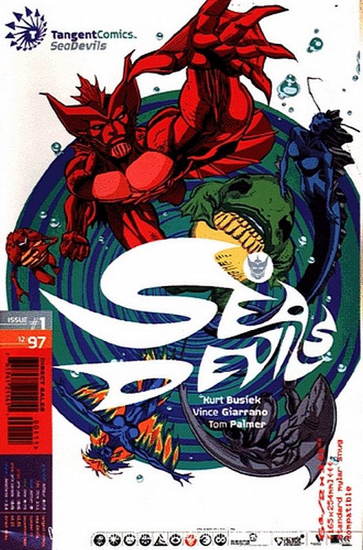 Cover of Tangent Comics: Sea Devils (1997 One Shot) #1. One of 250,000 Vintage American Comics on sale from Krypton!