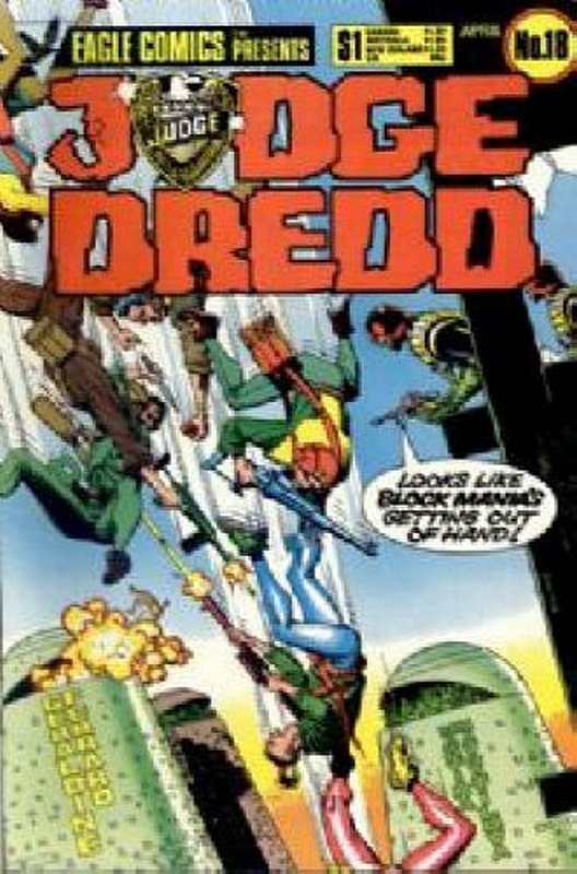 Cover of Judge Dredd (Eagle) (Vol 1) #18. One of 250,000 Vintage American Comics on sale from Krypton!