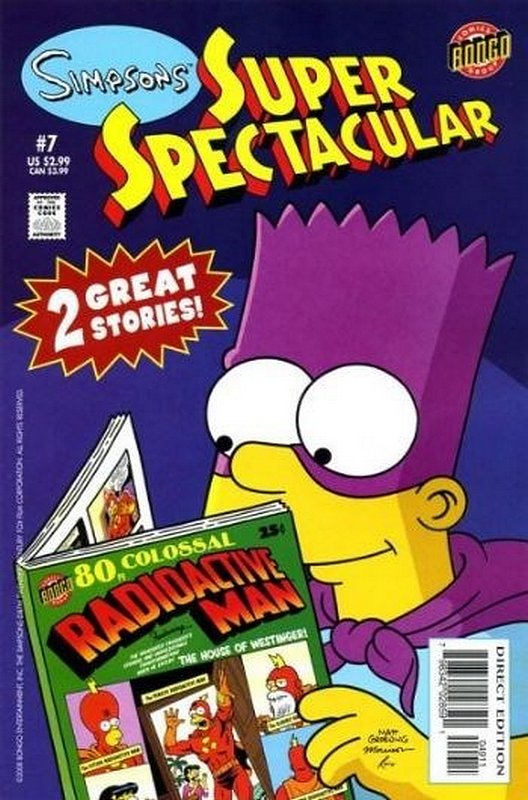 Cover of Simpsons Super Spectacular #7. One of 250,000 Vintage American Comics on sale from Krypton!