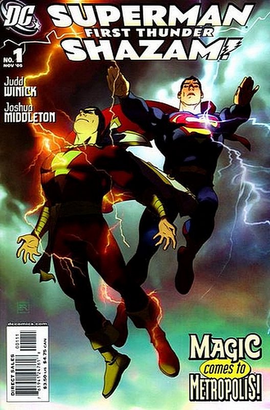 Cover of Superman/Shazam: First Thunder #1. One of 250,000 Vintage American Comics on sale from Krypton!