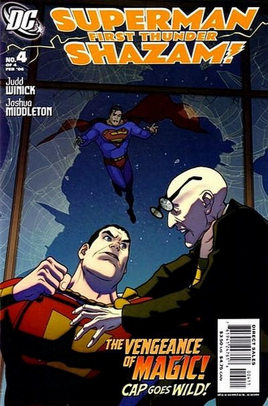Cover of Superman/Shazam: First Thunder #4. One of 250,000 Vintage American Comics on sale from Krypton!