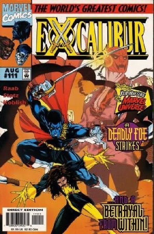 Cover of Excalibur (Vol 1) #111. One of 250,000 Vintage American Comics on sale from Krypton!