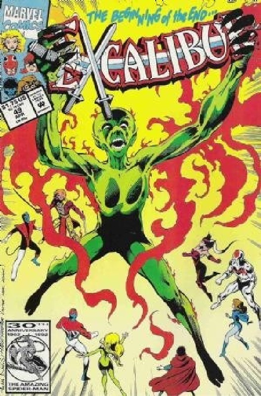 Cover of Excalibur (Vol 1) #49. One of 250,000 Vintage American Comics on sale from Krypton!