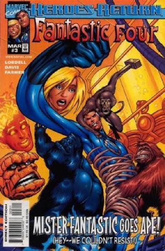 Cover of Fantastic Four (Vol 3) #3. One of 250,000 Vintage American Comics on sale from Krypton!