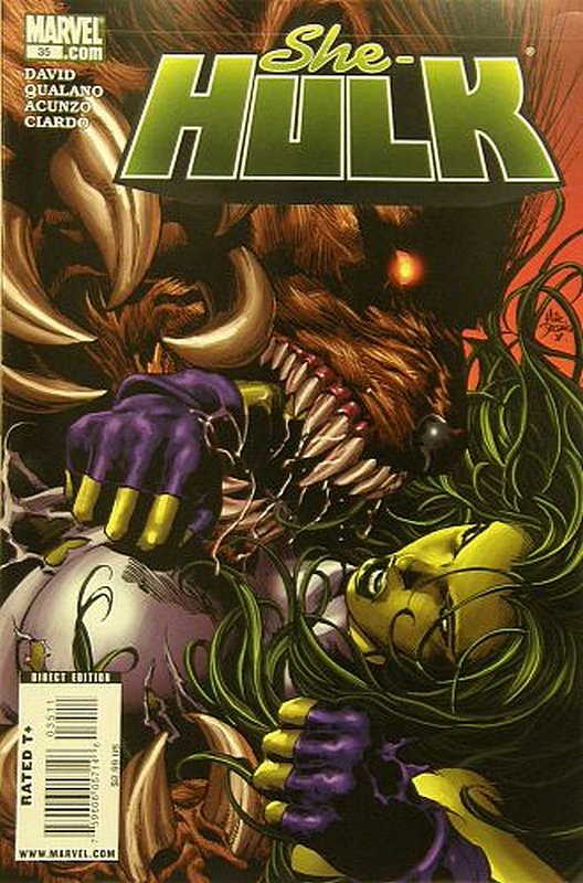 Cover of She-Hulk (Vol 4) #35. One of 250,000 Vintage American Comics on sale from Krypton!
