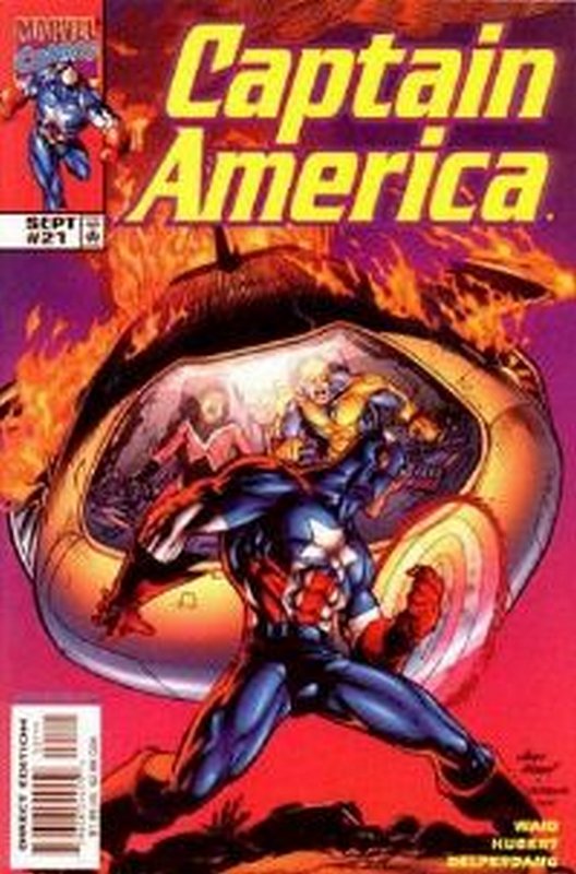 Cover of Captain America (Vol 3) #21. One of 250,000 Vintage American Comics on sale from Krypton!