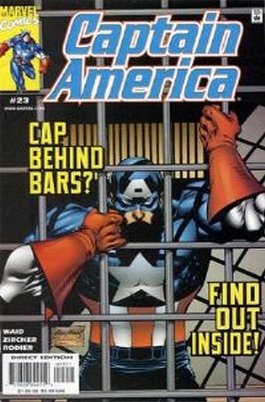 Cover of Captain America (Vol 3) #23. One of 250,000 Vintage American Comics on sale from Krypton!