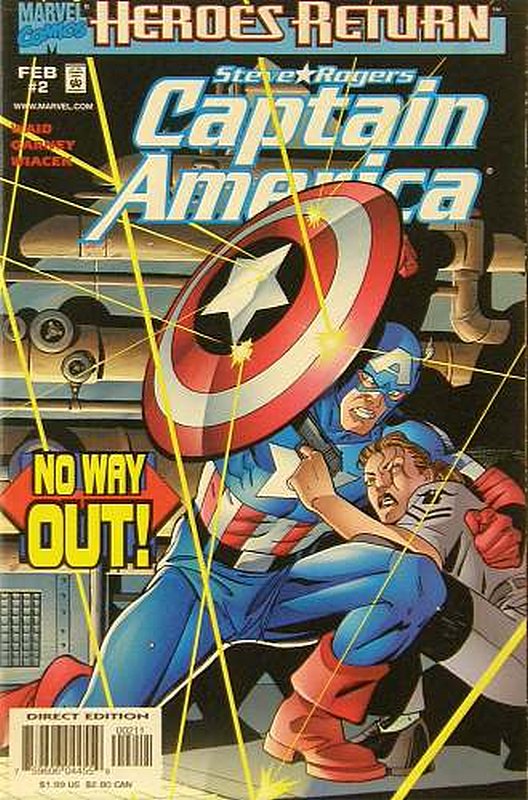 Cover of Captain America (Vol 3) #2. One of 250,000 Vintage American Comics on sale from Krypton!