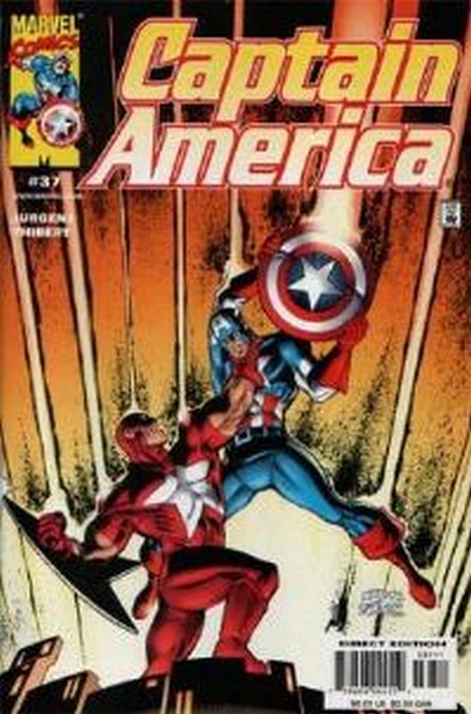Cover of Captain America (Vol 3) #37. One of 250,000 Vintage American Comics on sale from Krypton!