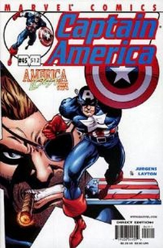 Cover of Captain America (Vol 3) #45. One of 250,000 Vintage American Comics on sale from Krypton!