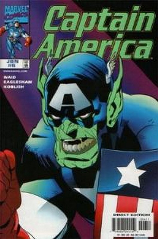 Cover of Captain America (Vol 3) #6. One of 250,000 Vintage American Comics on sale from Krypton!
