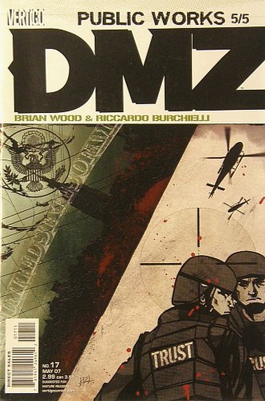 Cover of DMZ (Vol 1) #17. One of 250,000 Vintage American Comics on sale from Krypton!