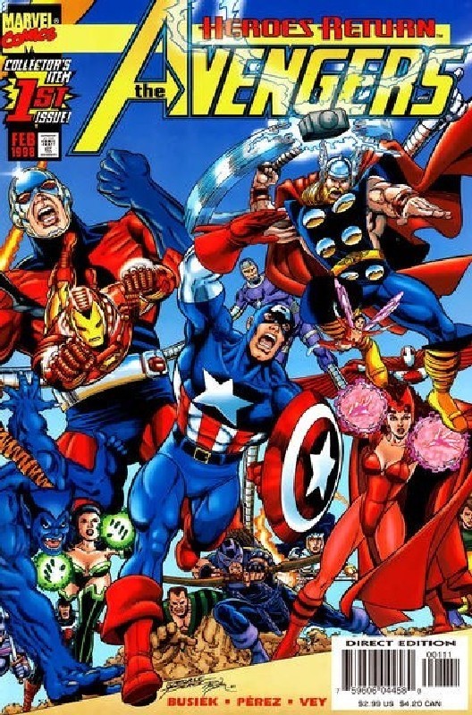 Cover of Avengers (Vol 3) #1. One of 250,000 Vintage American Comics on sale from Krypton!