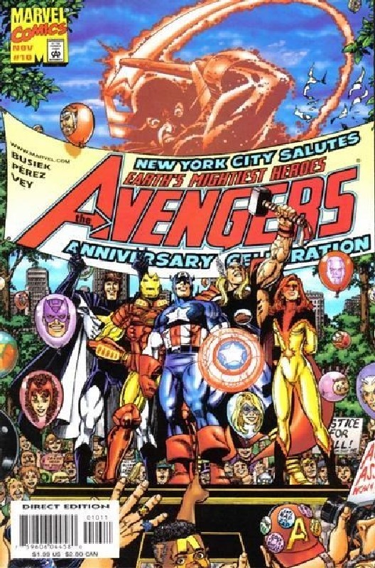 Cover of Avengers (Vol 3) #10. One of 250,000 Vintage American Comics on sale from Krypton!