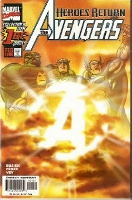 Cover of Avengers (Vol 3) #1. One of 250,000 Vintage American Comics on sale from Krypton!