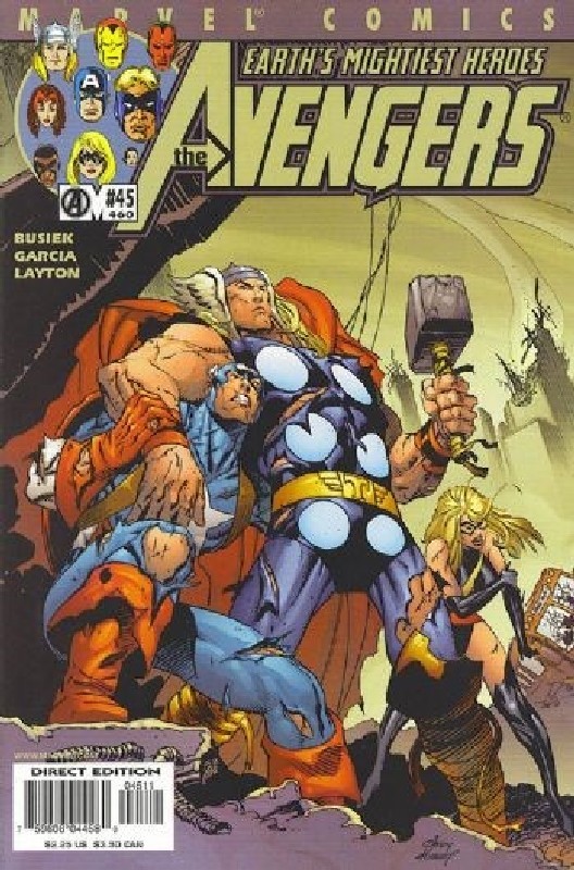 Cover of Avengers (Vol 3) #45. One of 250,000 Vintage American Comics on sale from Krypton!