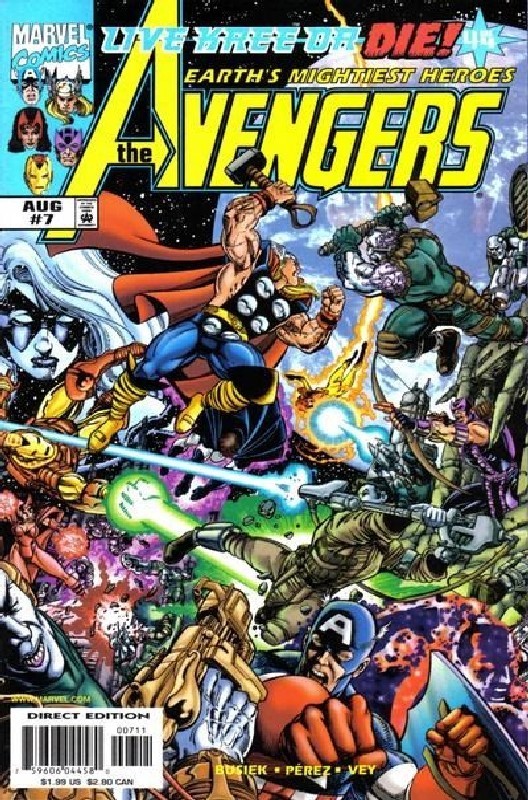 Cover of Avengers (Vol 3) #7. One of 250,000 Vintage American Comics on sale from Krypton!
