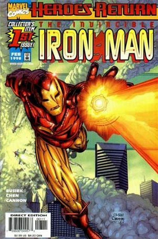 Cover of Iron Man (Vol 3) #1. One of 250,000 Vintage American Comics on sale from Krypton!
