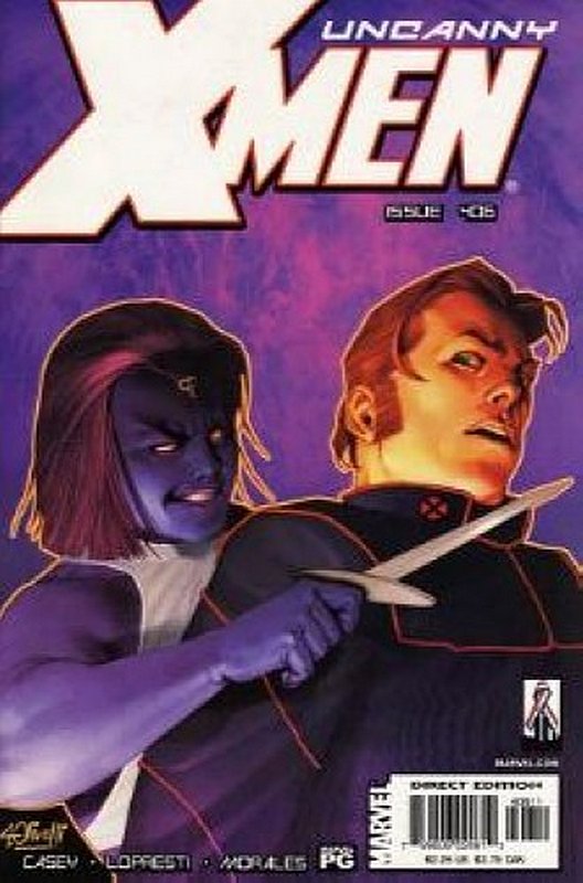 Cover of Uncanny X-Men (Vol 1) #406. One of 250,000 Vintage American Comics on sale from Krypton!