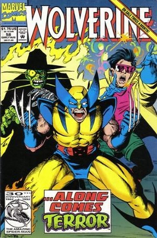 Cover of Wolverine (Vol 1) #58. One of 250,000 Vintage American Comics on sale from Krypton!