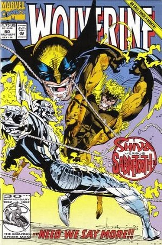 Cover of Wolverine (Vol 1) #60. One of 250,000 Vintage American Comics on sale from Krypton!