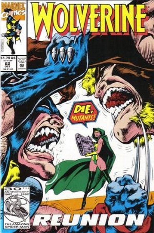 Cover of Wolverine (Vol 1) #62. One of 250,000 Vintage American Comics on sale from Krypton!