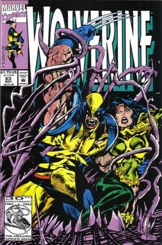 Cover of Wolverine (Vol 1) #63. One of 250,000 Vintage American Comics on sale from Krypton!
