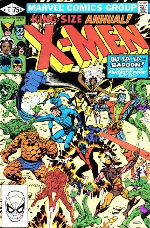 Cover of Uncanny X-Men Annual (Vol 1) #5. One of 250,000 Vintage American Comics on sale from Krypton!