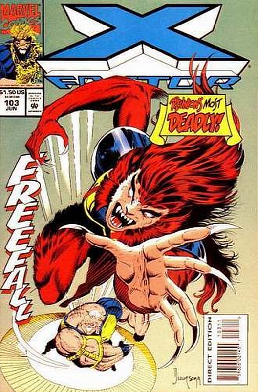 Cover of X-Factor (Vol 1) #103. One of 250,000 Vintage American Comics on sale from Krypton!