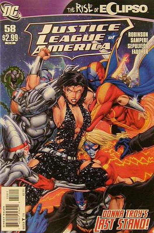 Cover of Justice League of America (Vol 2) #58. One of 250,000 Vintage American Comics on sale from Krypton!