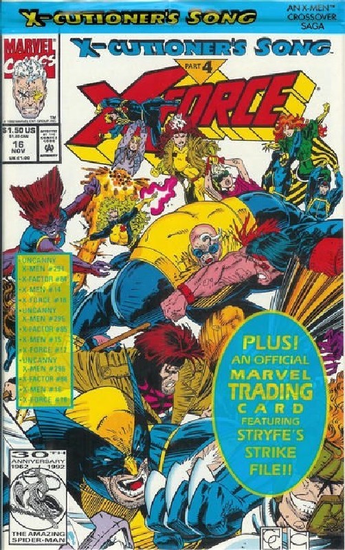 Cover of X-Force (Vol 1) #16. One of 250,000 Vintage American Comics on sale from Krypton!