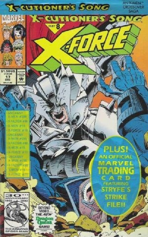 Cover of X-Force (Vol 1) #17. One of 250,000 Vintage American Comics on sale from Krypton!