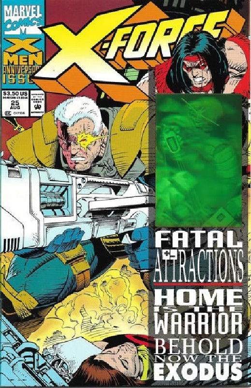 Cover of X-Force (Vol 1) #25. One of 250,000 Vintage American Comics on sale from Krypton!
