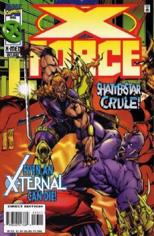 Cover of X-Force (Vol 1) #53. One of 250,000 Vintage American Comics on sale from Krypton!