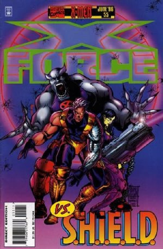Cover of X-Force (Vol 1) #55. One of 250,000 Vintage American Comics on sale from Krypton!