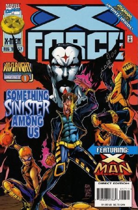 Cover of X-Force (Vol 1) #57. One of 250,000 Vintage American Comics on sale from Krypton!