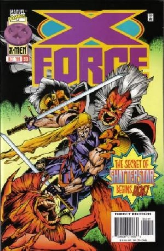 Cover of X-Force (Vol 1) #59. One of 250,000 Vintage American Comics on sale from Krypton!