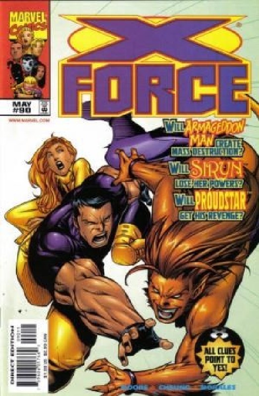 Cover of X-Force (Vol 1) #90. One of 250,000 Vintage American Comics on sale from Krypton!