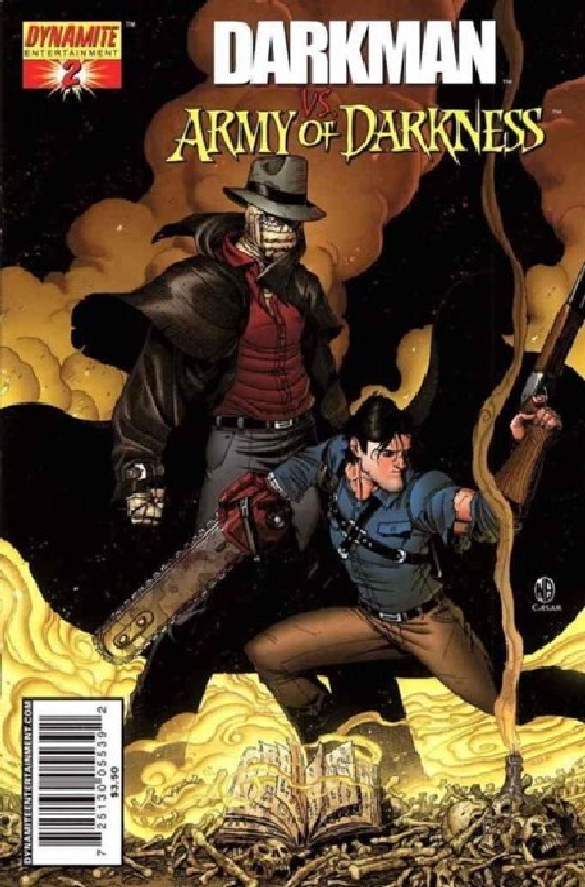 Cover of Darkman vs Army of Darkness #2. One of 250,000 Vintage American Comics on sale from Krypton!