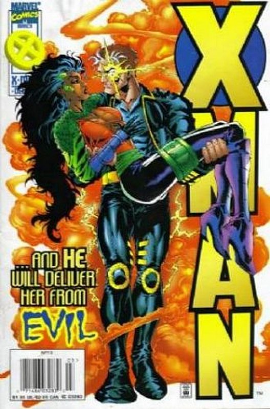 Cover of X-Man #13. One of 250,000 Vintage American Comics on sale from Krypton!