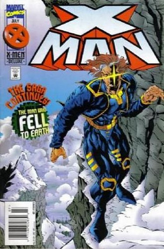 Cover of X-Man #5. One of 250,000 Vintage American Comics on sale from Krypton!