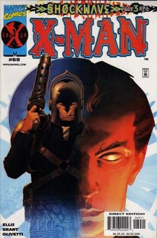 Cover of X-Man #69. One of 250,000 Vintage American Comics on sale from Krypton!