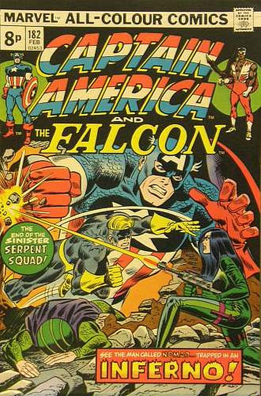 Cover of Captain America (Vol 1) #182. One of 250,000 Vintage American Comics on sale from Krypton!