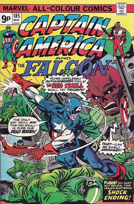 Cover of Captain America (Vol 1) #185. One of 250,000 Vintage American Comics on sale from Krypton!