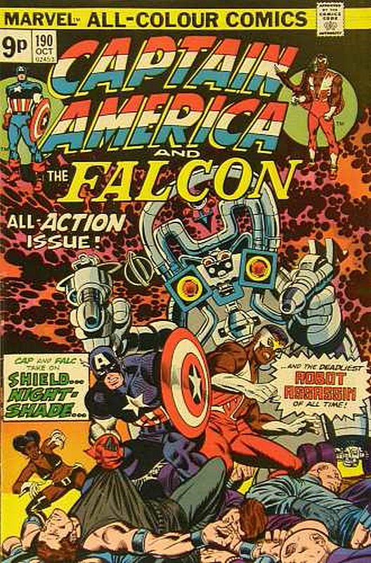 Cover of Captain America (Vol 1) #190. One of 250,000 Vintage American Comics on sale from Krypton!