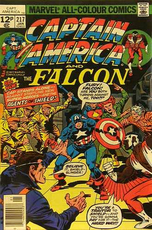 Cover of Captain America (Vol 1) #217. One of 250,000 Vintage American Comics on sale from Krypton!